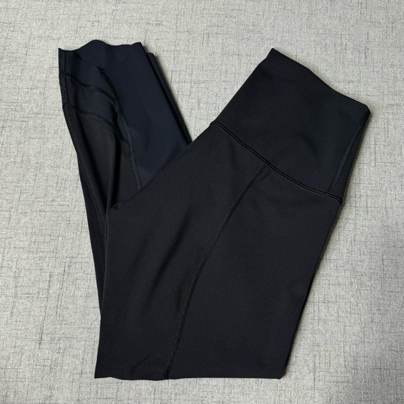 Lululemon Wunder Under High Rise Leggings Special Edition Scalloped Hem Black 8 - Picture 4 of 13